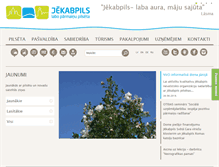 Tablet Screenshot of jekabpils.lv